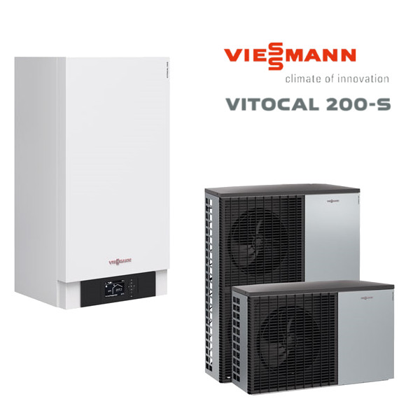 Термопомпа Viessmann Vitocal 200-S 400 V, тип AWB-E-AC 201.D